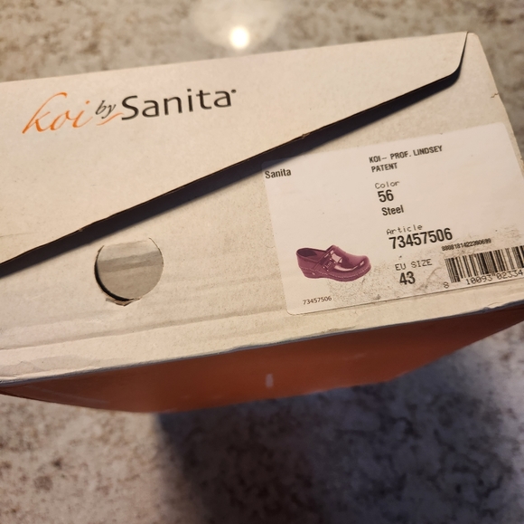 Sanitas Prof. Lindsey clogs, Gray patent leather - Picture 2 of 2